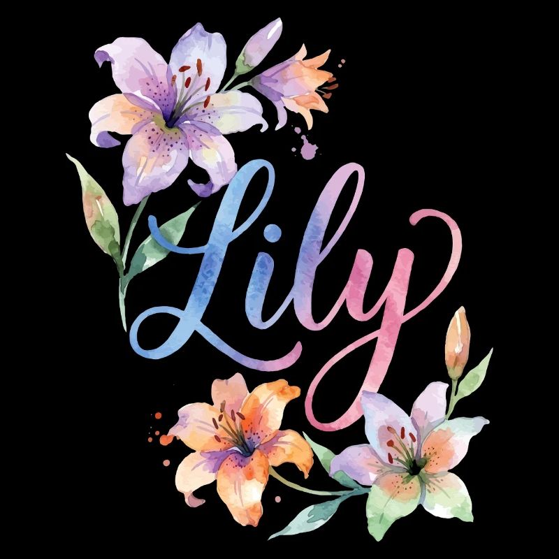 Lily Aquarellblüten