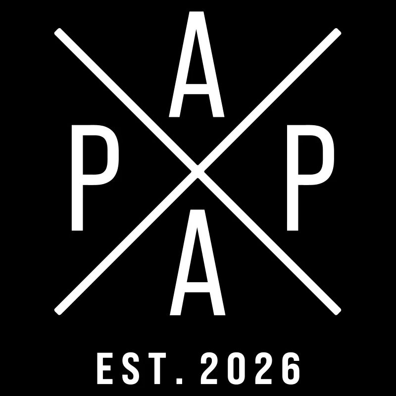 Papa Establisched 2026 Vatertag Dad Geschenk