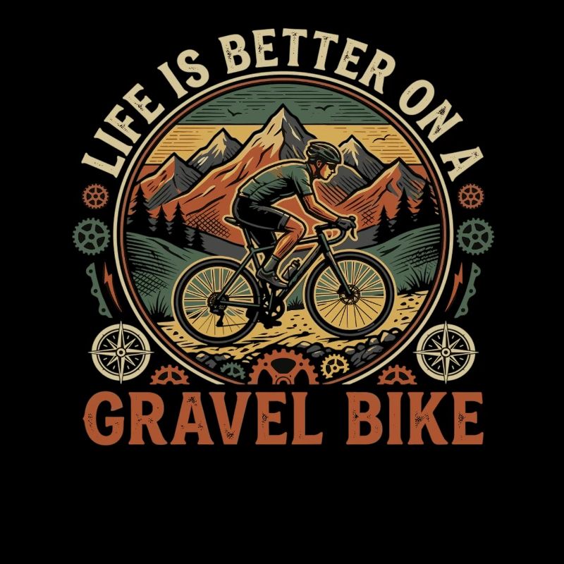 Montagnes d’aventure de vélo de gravier