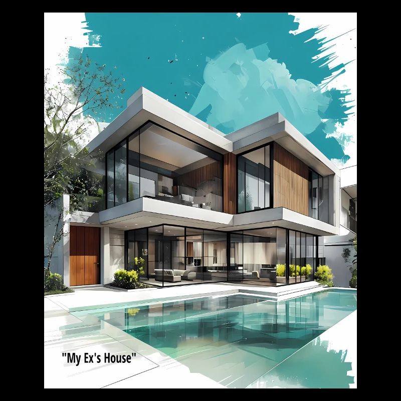 Ex's Modern Villa by Pool