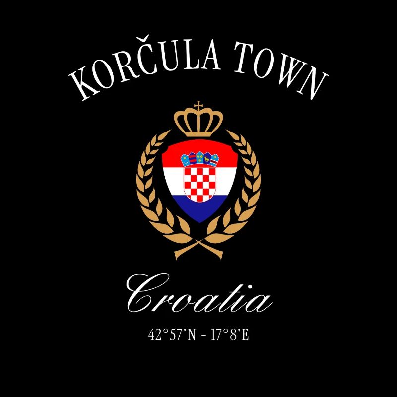 Korčula Kroatien Wappen Krone – Reise Souvenir