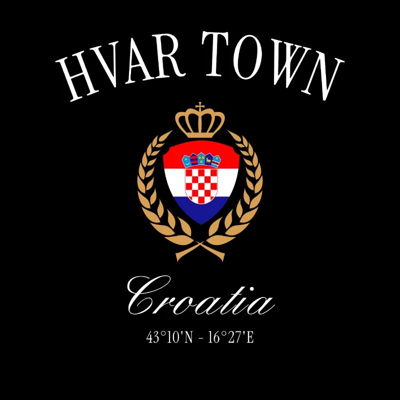 Hvar Kroatien Wappen Krone – Reise Souvenir