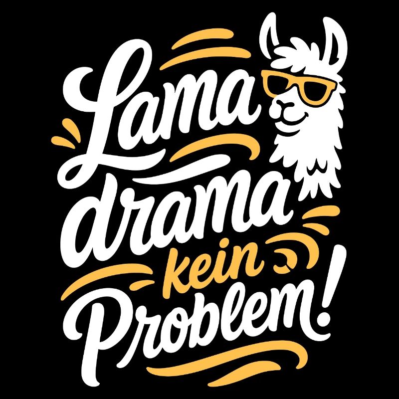 Kein Panik Lama Spruch Lustig Design