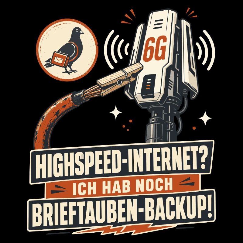 Brieftauben Backup Für Highspeed Internet.