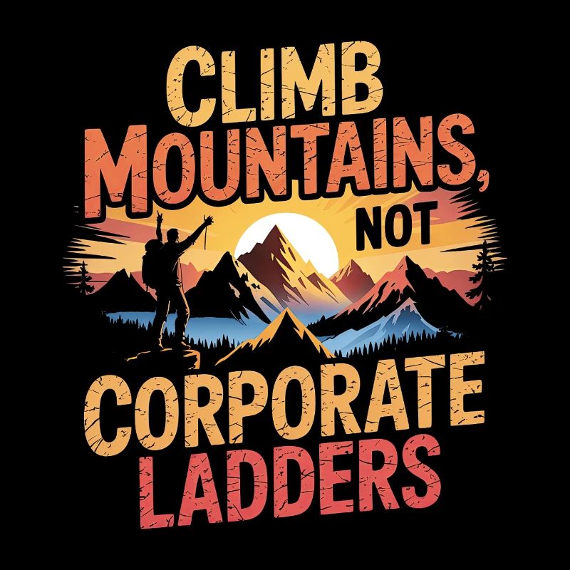 Mountains instead of corporations: Climbing design office gift