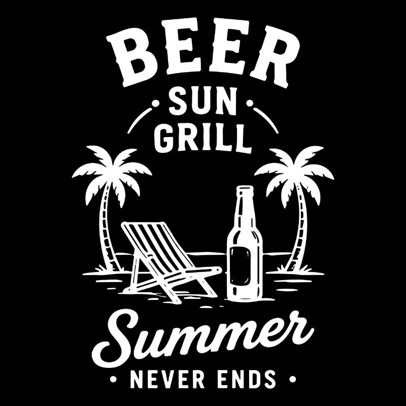 BEER SUN GRILL SUMMER NEVER ENDS Holiday