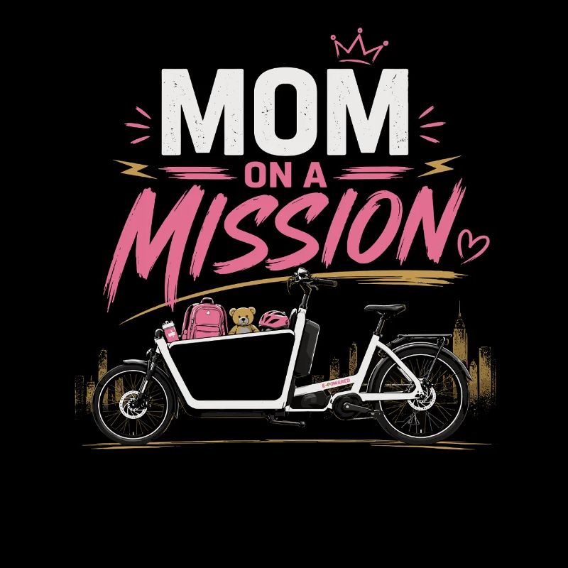 Maman en mission Maman à vélo