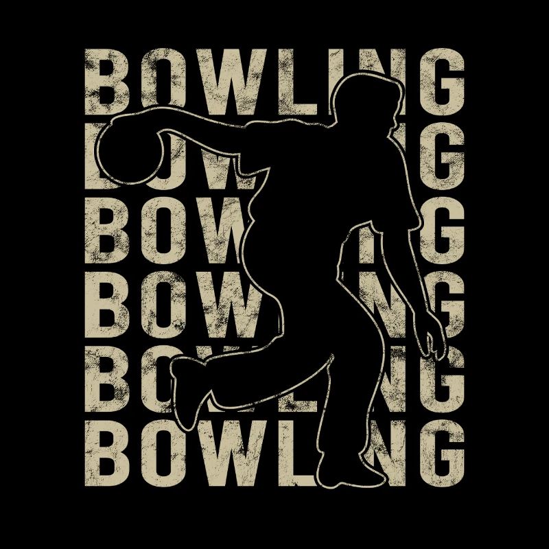 Bowling Skittles Retro Graphic