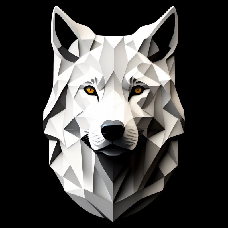 Kopf vom weißen Wolf
