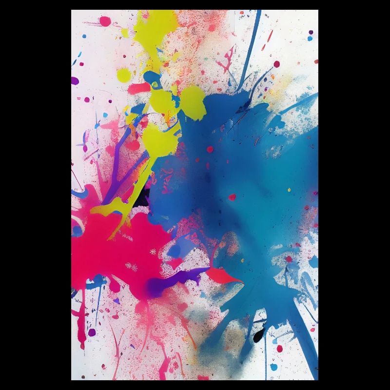 Des éclaboussures de couleur. Peinture