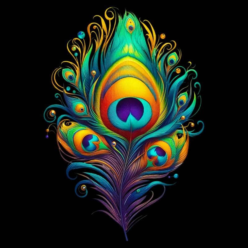 Peacock Feather Feathers Pen Pens