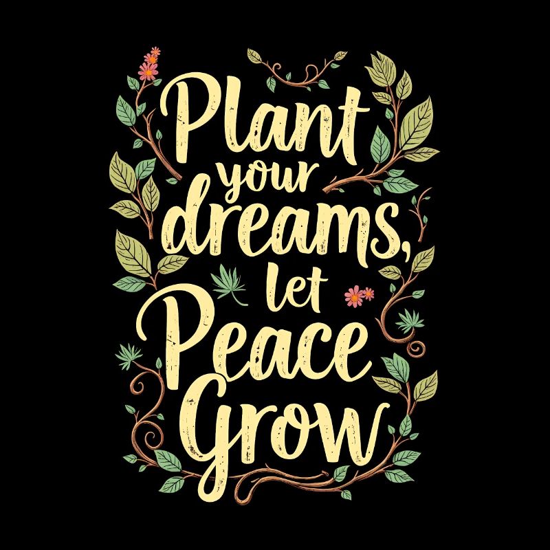 PFLANZT EURE TRÄUME, LASST FRIEDEN WACHSEN