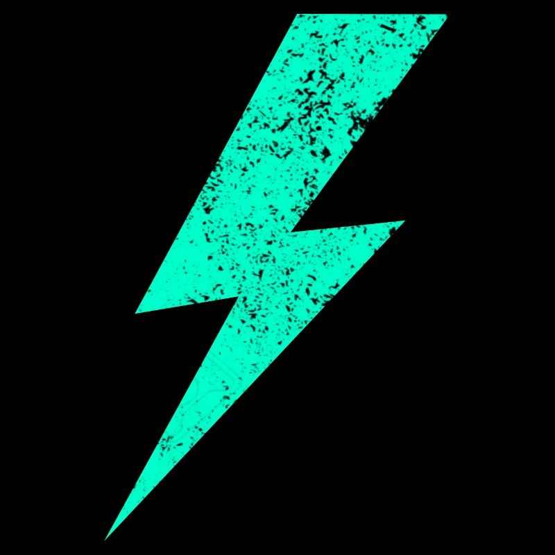 Elektrischer Blitz in Pastell