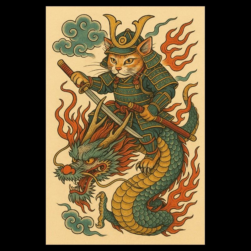 Geist eines Kriegers im Drachenkampf