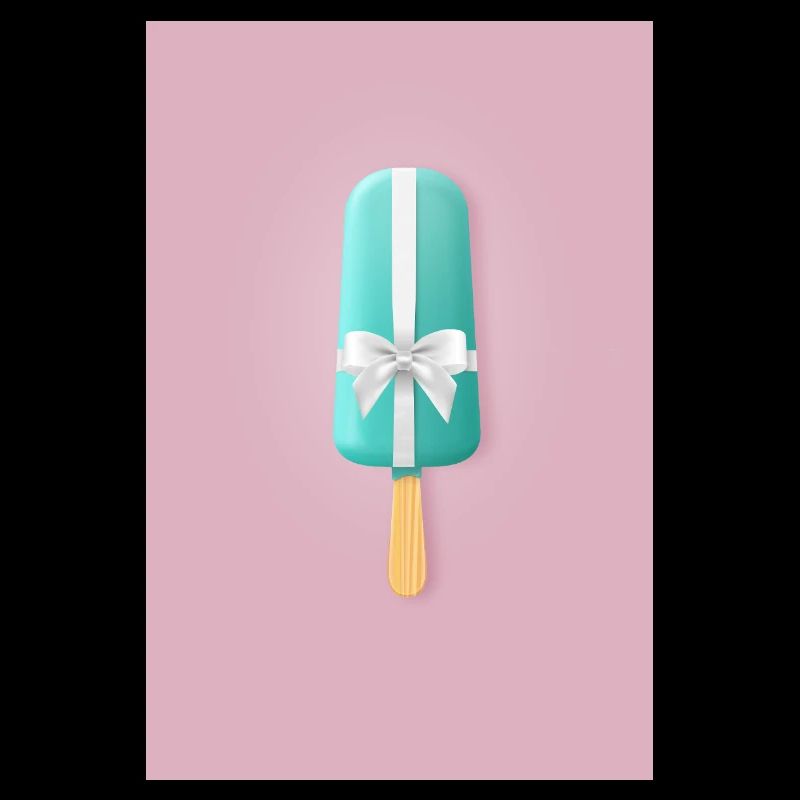 Eis am Stiel mit Schleife – Süßes Geschenk