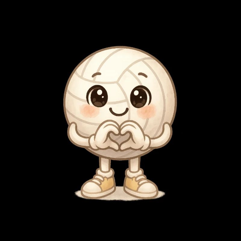 Kawaii Volleyball Herz