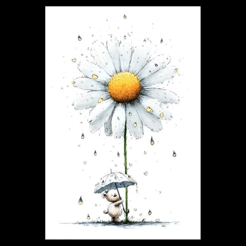 Daisy Bear with Umbrella