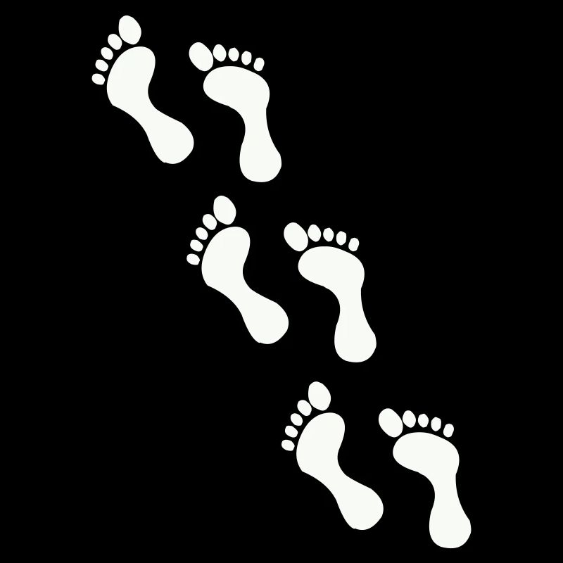 Small footprints on black