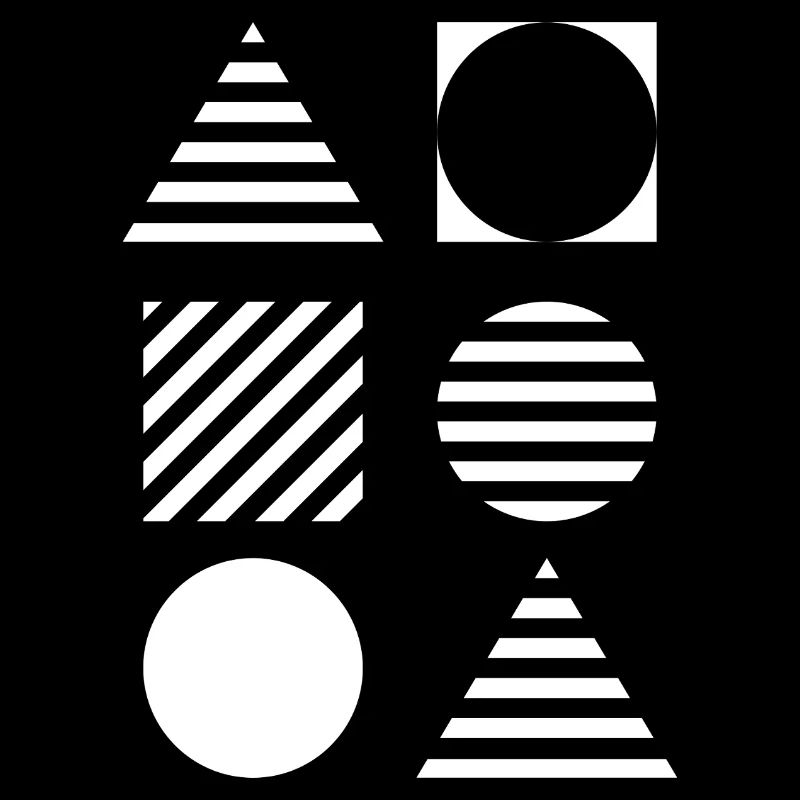 Geometric Grid Monochrome