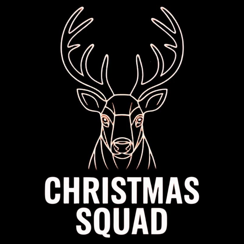 Neon Hirsch Squad Weihnachten