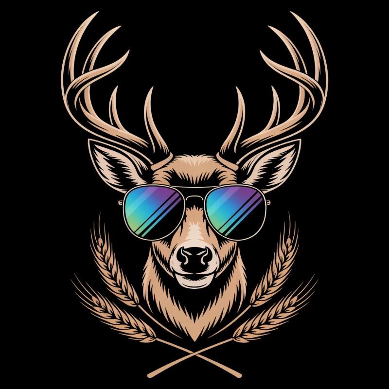 Deer with antlers