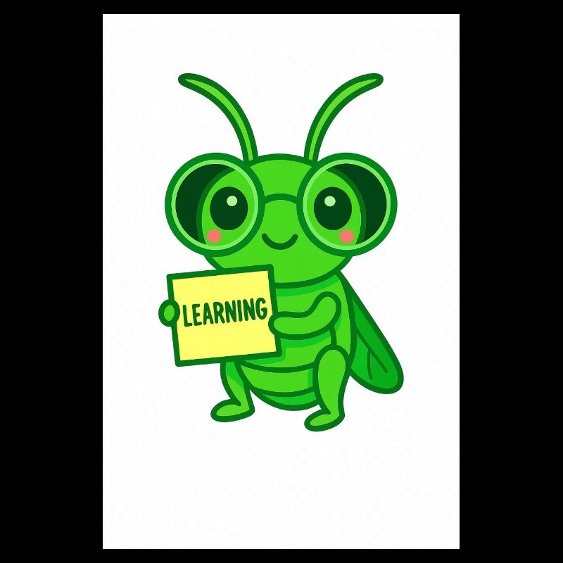 Lernkäfer mit Brille Motiv