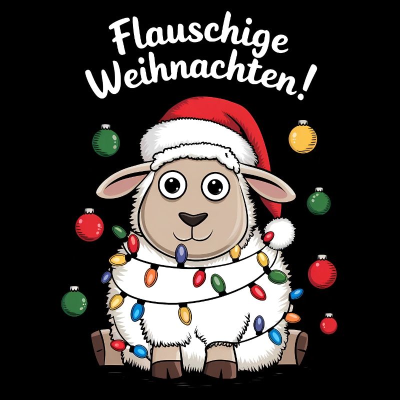 Ferme de bergers de Noël de moutons drôles