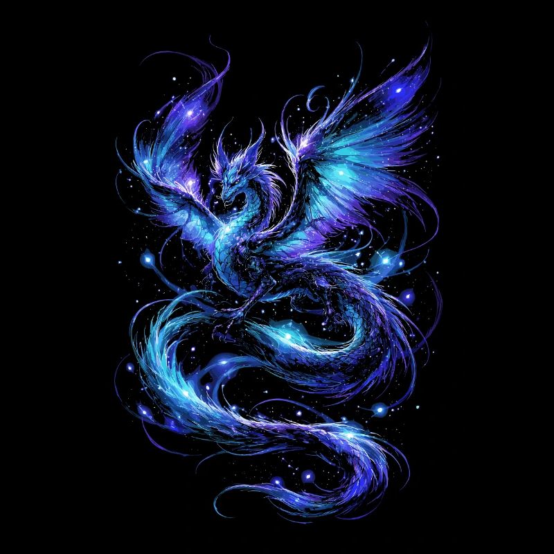 Blauer Sternenfeuerdrache