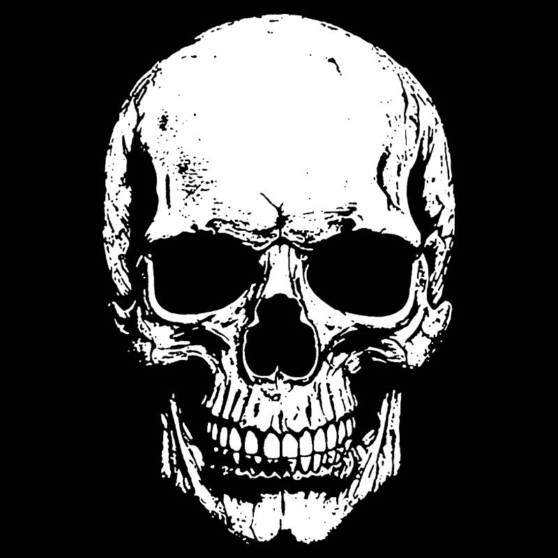 Skull Contrast Print