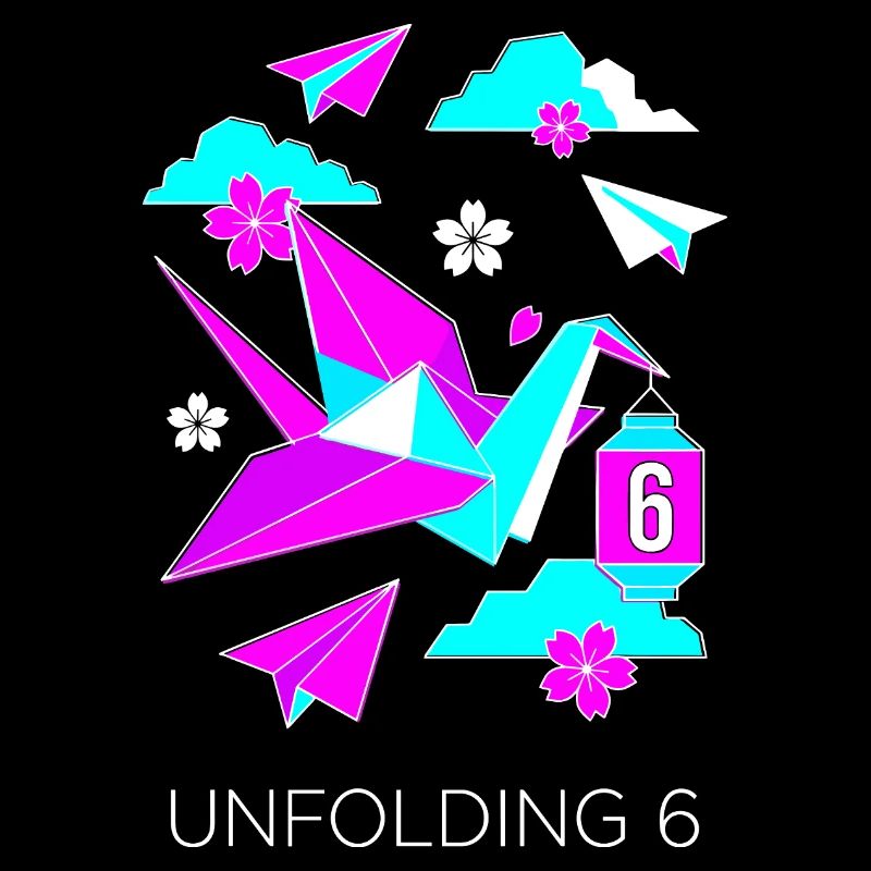 Dépliant 6 grues origami