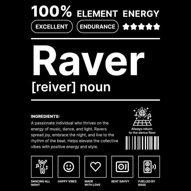 Raver-Lebensstil Weiß