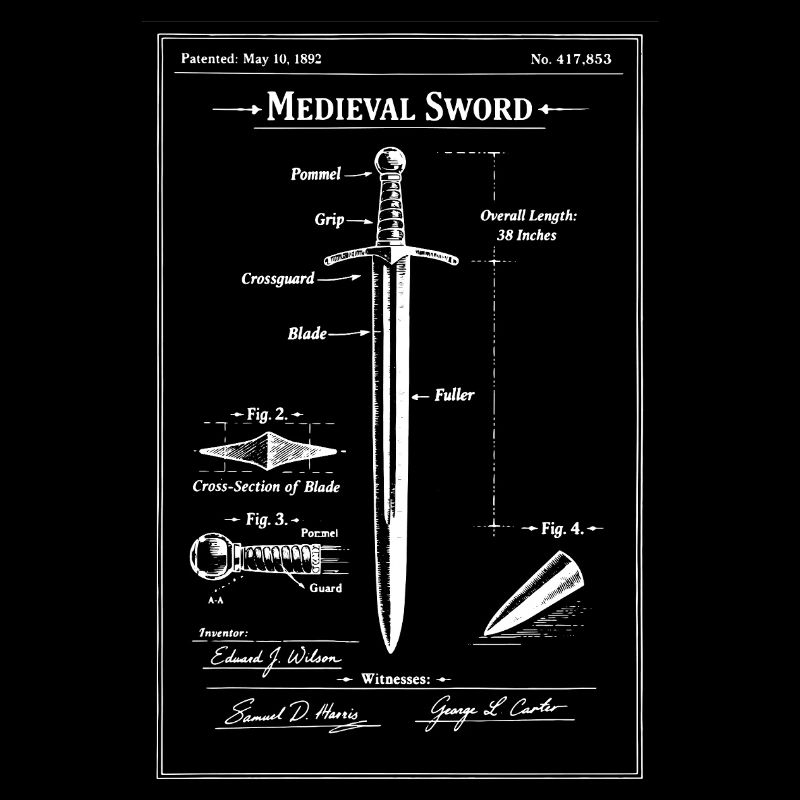 Plan d’épée médiévale