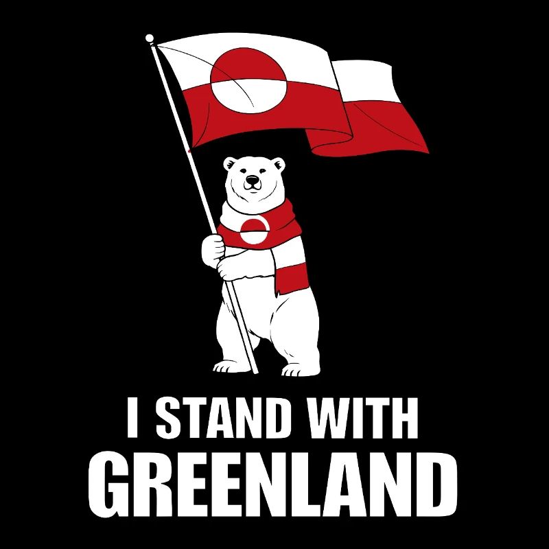 Greenland Support: Bear and Flag