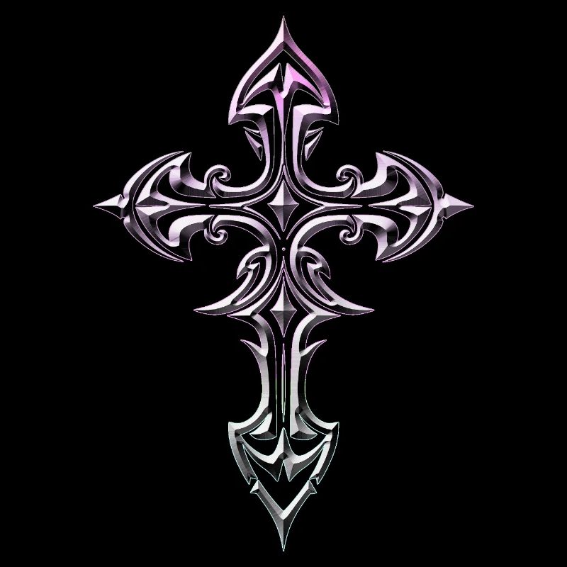 Croix gothique celtique somptueuse