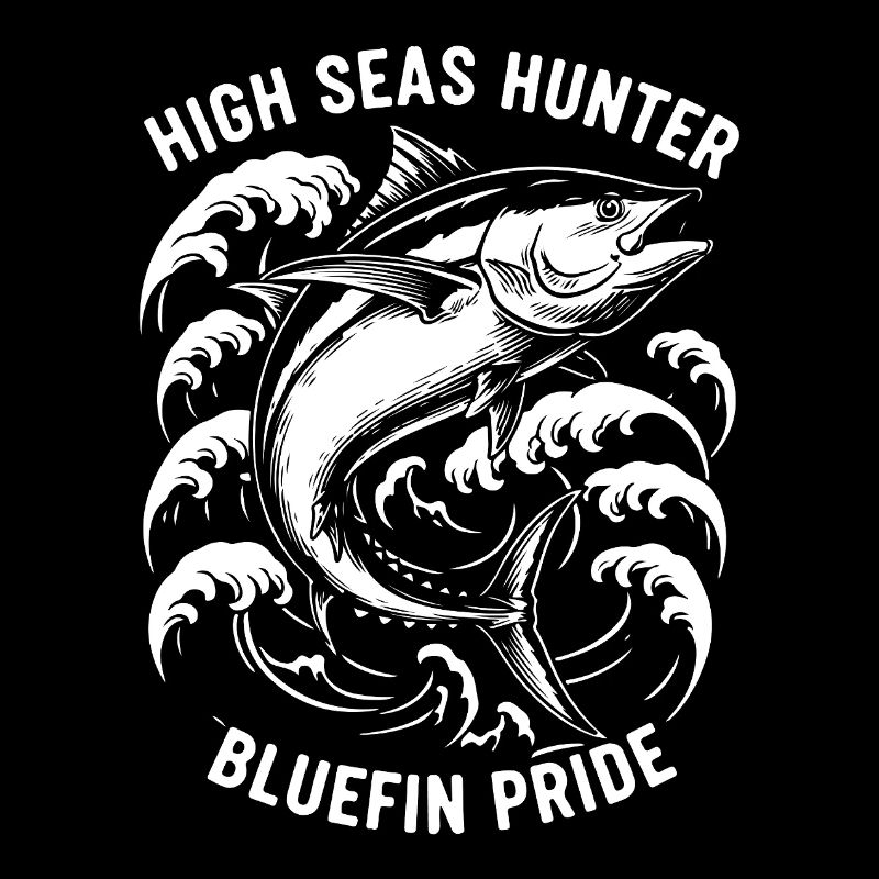 Seefischer Thunfisch-Blauflossenjäger