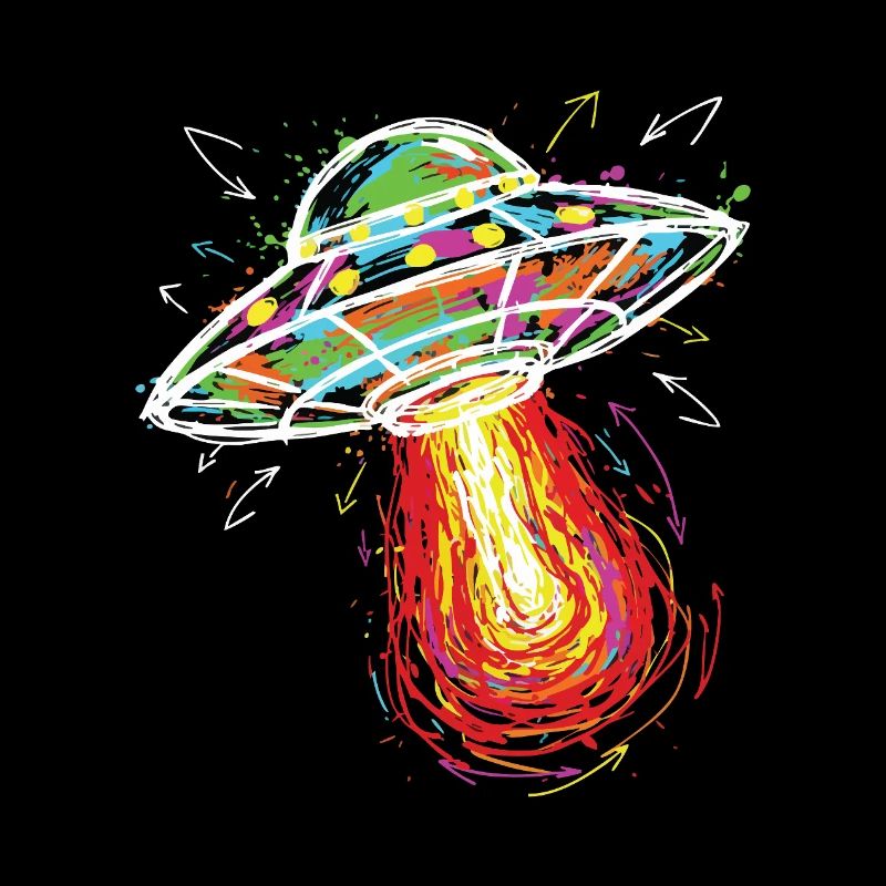 OVNI Espace Scribble Gribouillis Couleur