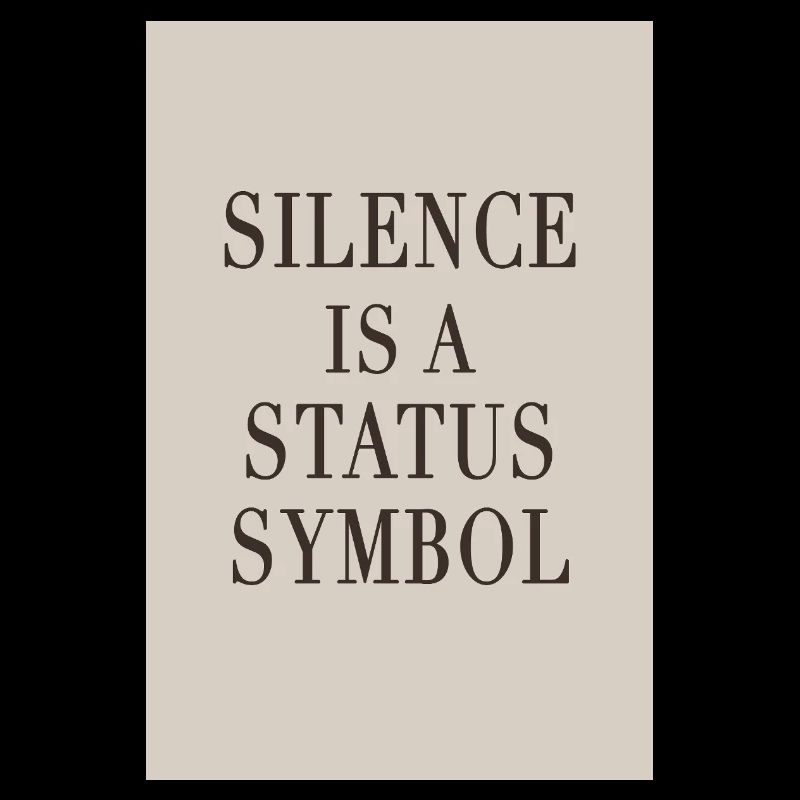 Le silence est un symbole de statut – Luxe silencieux