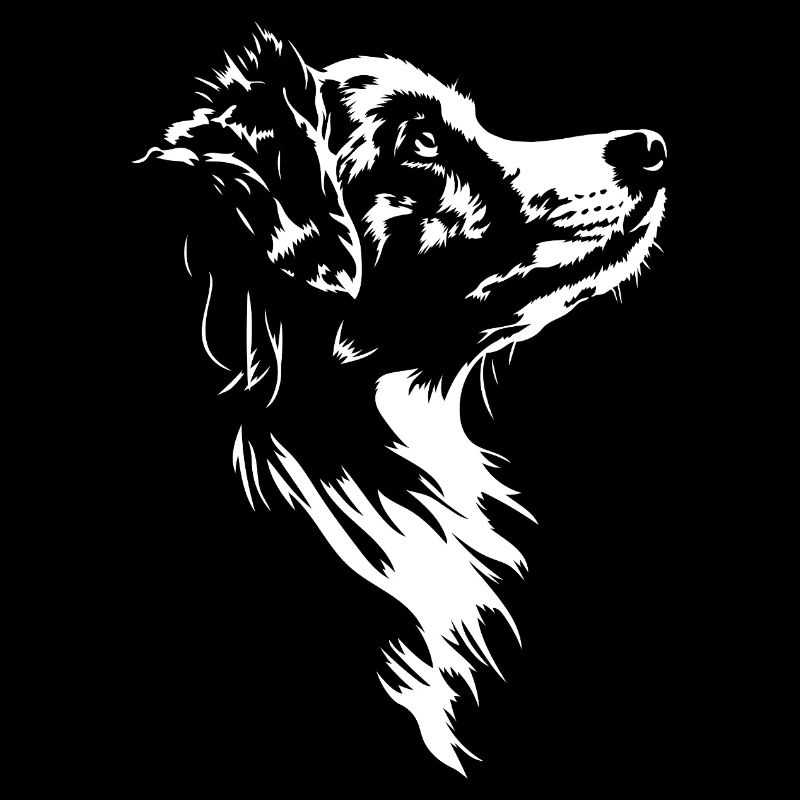 Australian Shepherd Silhouette Herding Dog Wilsigns