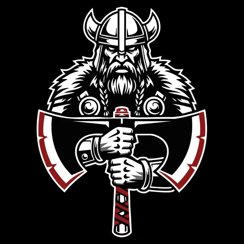 Bouclier Viking Runes Entrelacs Celtiques Mascotte