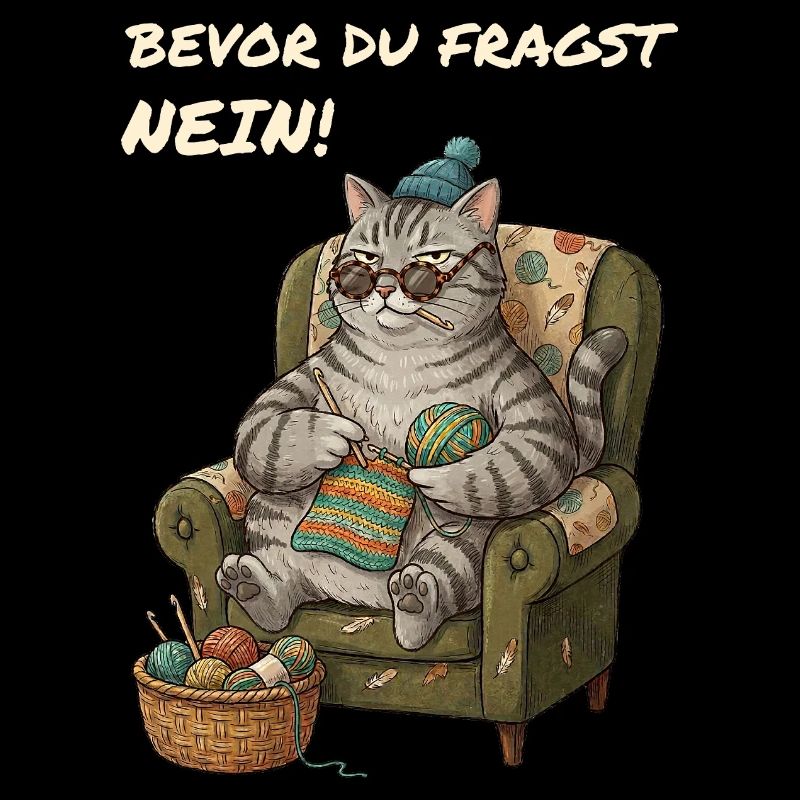 Lustiger Spruch Katze Häkelt