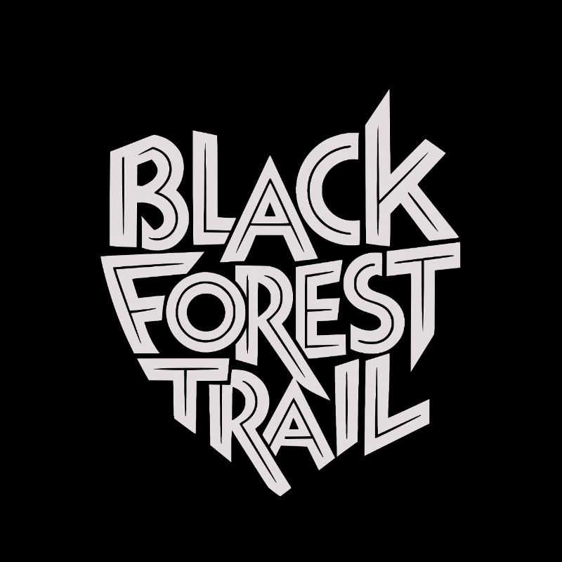 Black Forest Trail Typography Logo