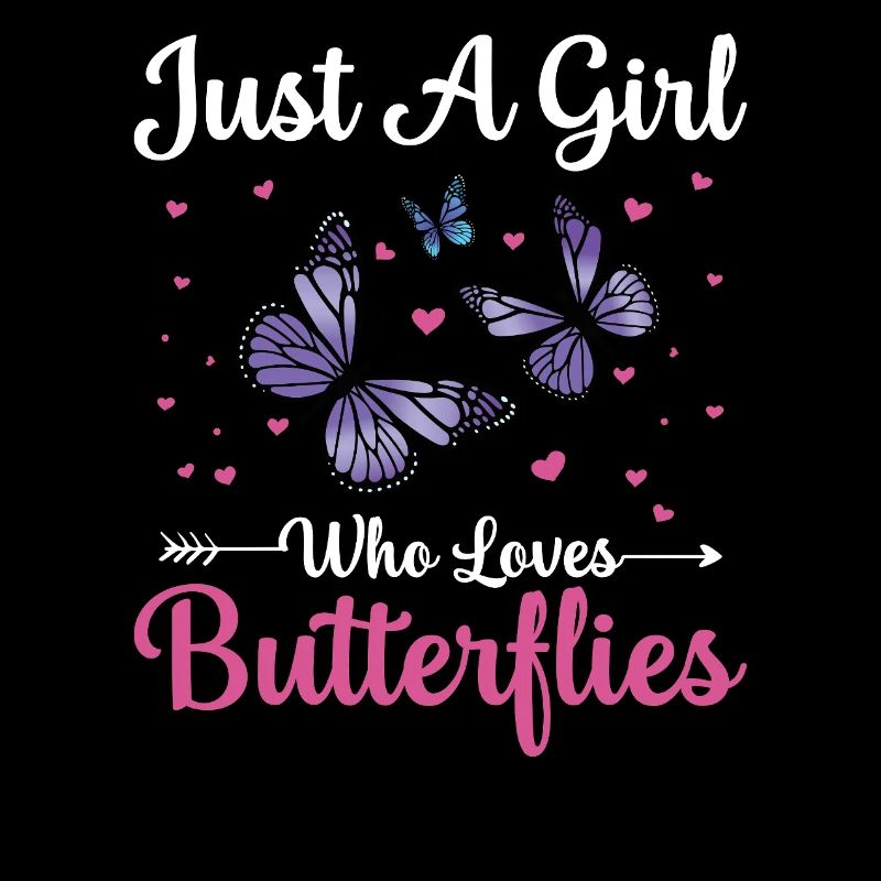 Fille qui aime les papillons