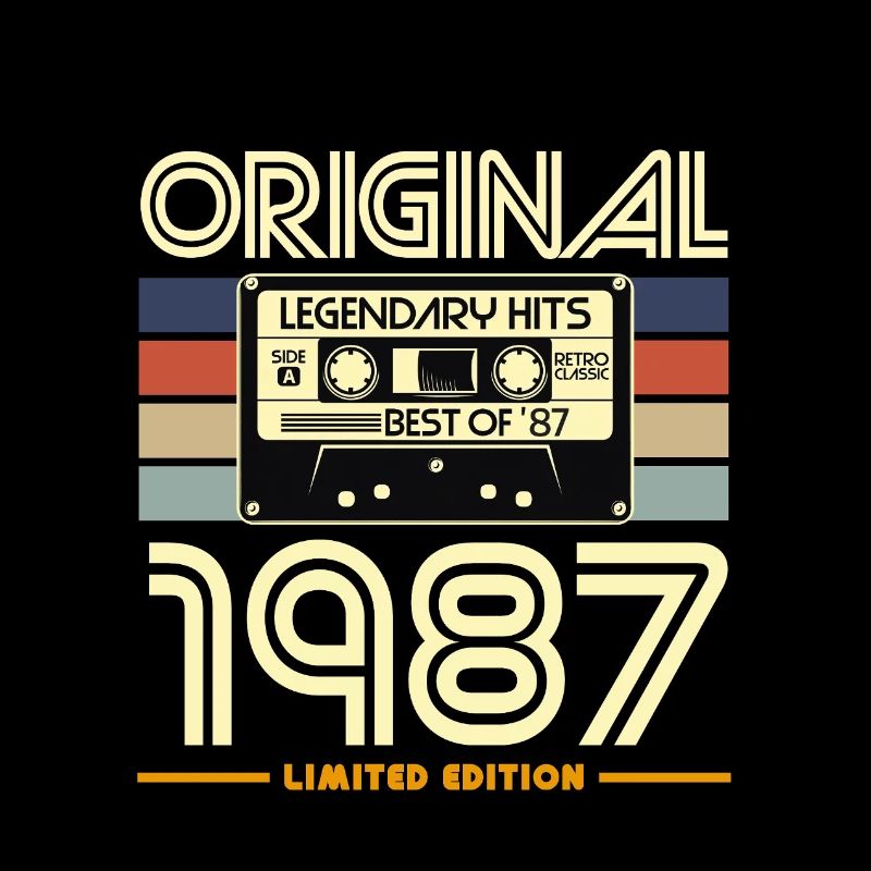 Original 1987 Limité Cassette Retro Hits