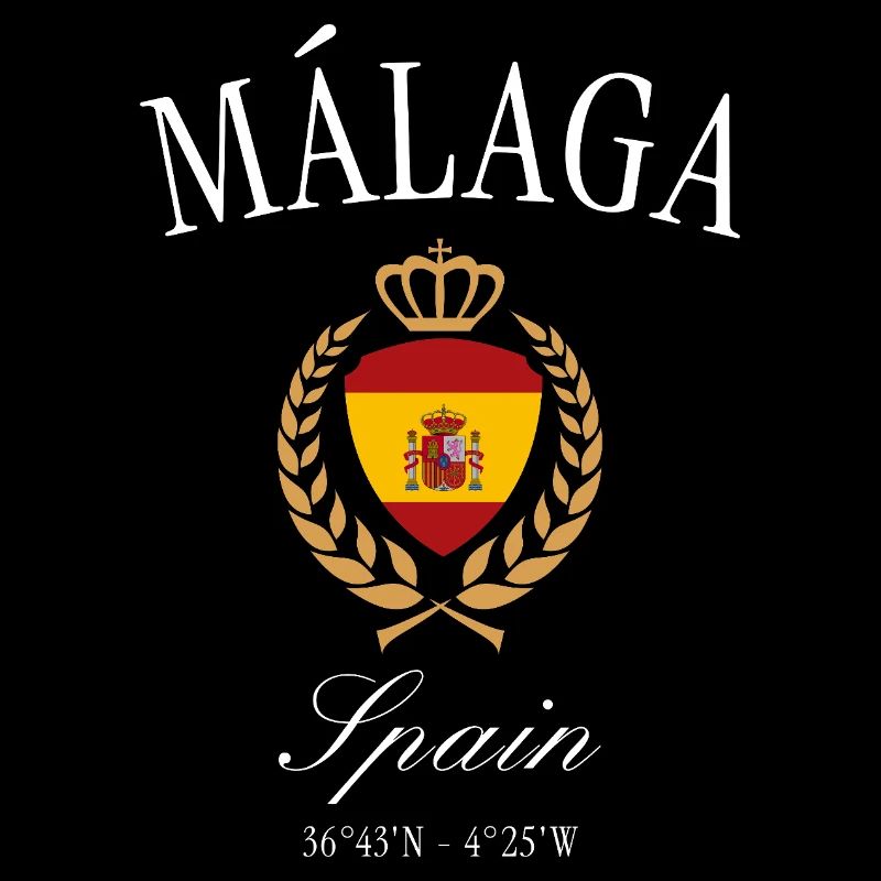 Málaga Spanien Wappen Krone – Reise Souvenir