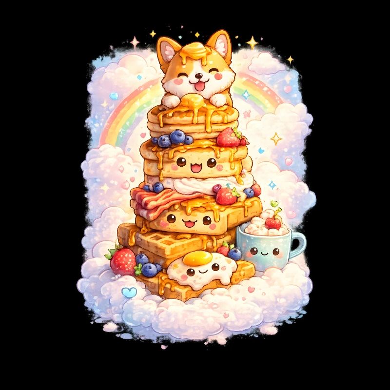 Kawaii Corgi Pancake Paradise