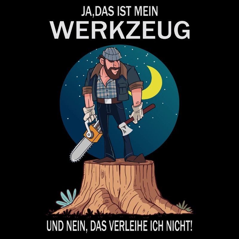 Lumberjack and his tools