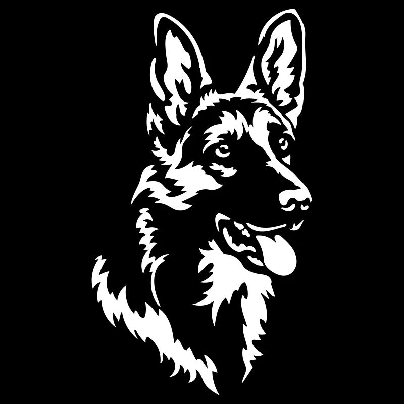 German Shepherd Head "Black Edition"