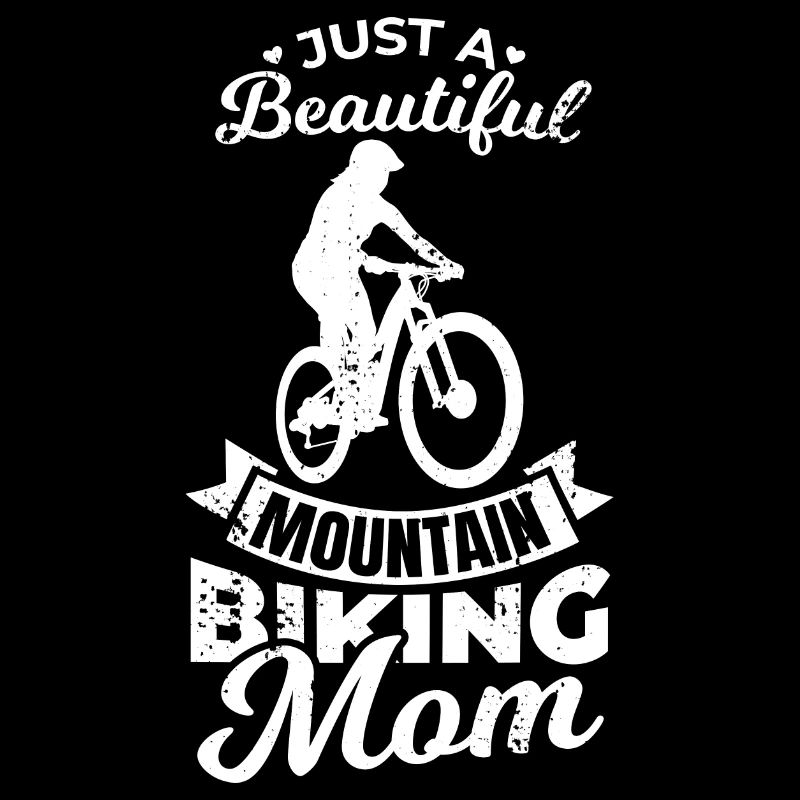 Nur eine schöne Mountainbike Mutter