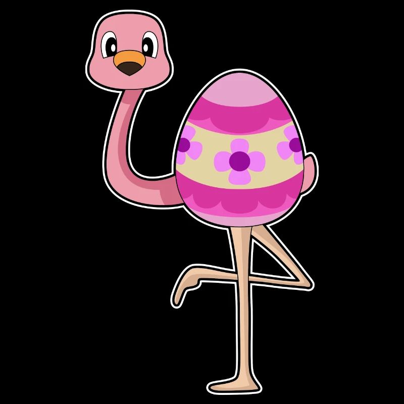 Flamingo Ostern Osterei