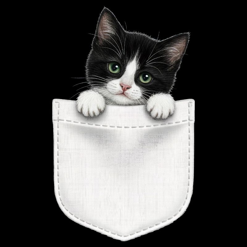 Cat Pocket späht süße Katze in die Tasche